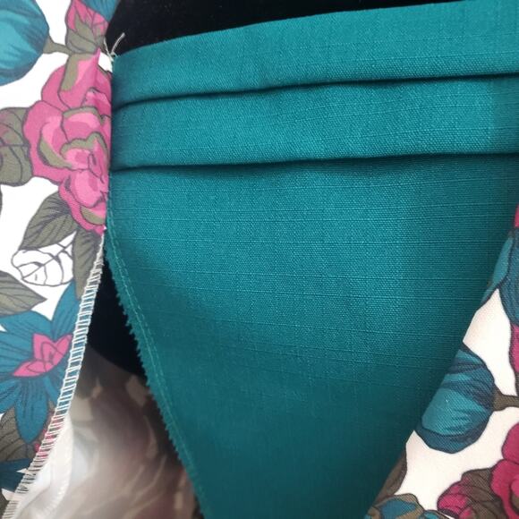 Vintage Good Times Double Breasted Floral Career Blazer Jacket 14 - Picture 8 of 13